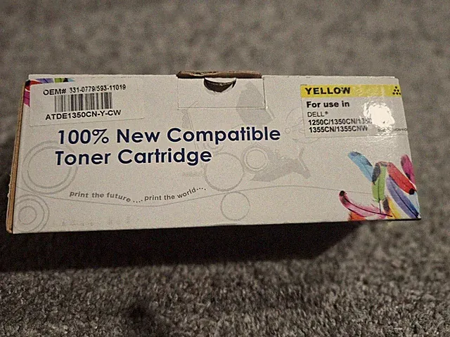 100% New Compatible Toner Cartrage Yellow