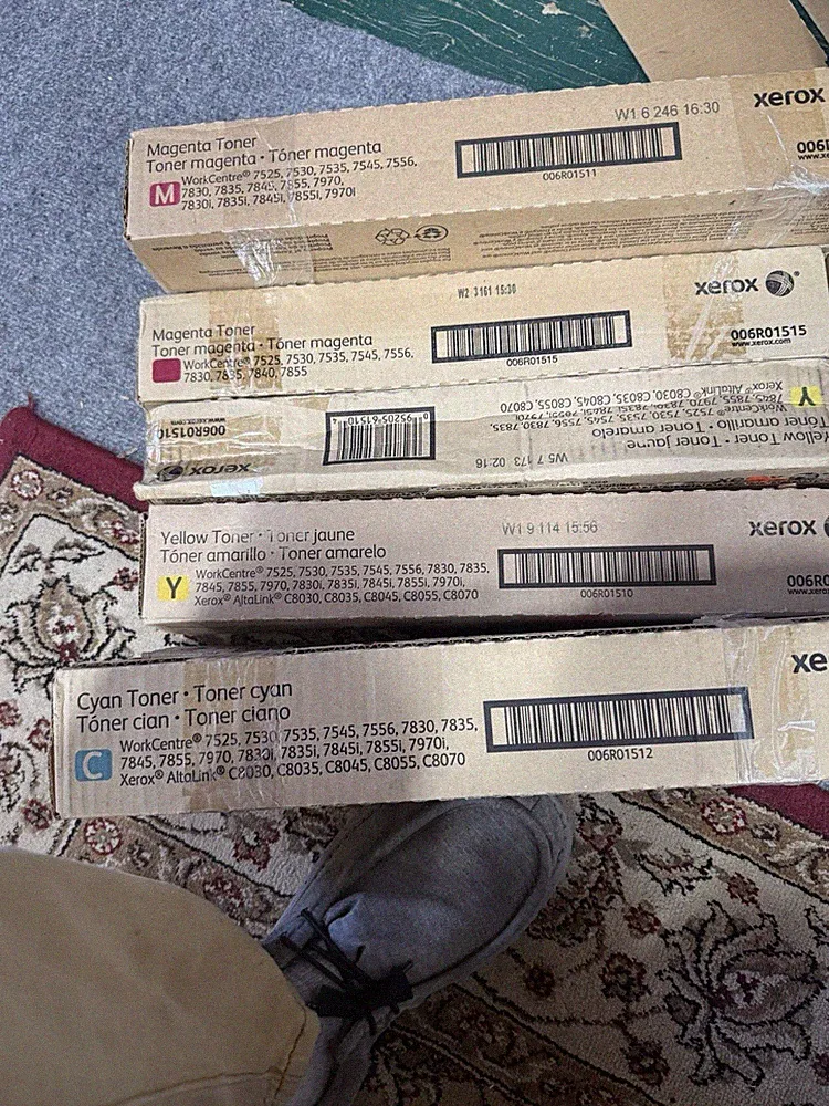 8 different Toner Cartridge And Metered Toner Work Center