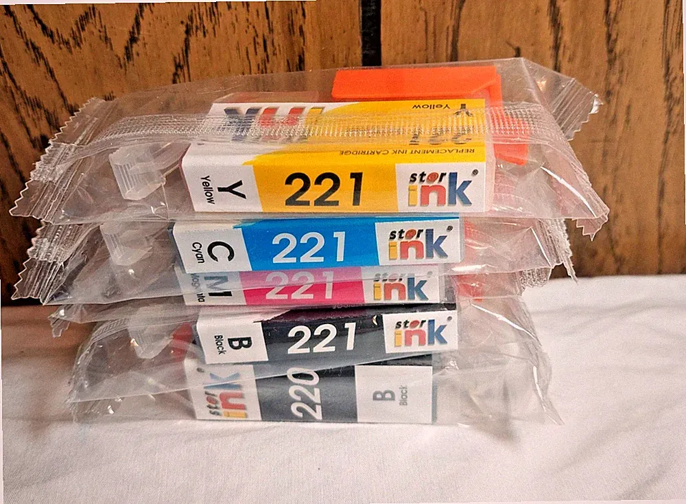 Canon replacement ink St@r Ink 5 pack 220 B 221 B C M & Y