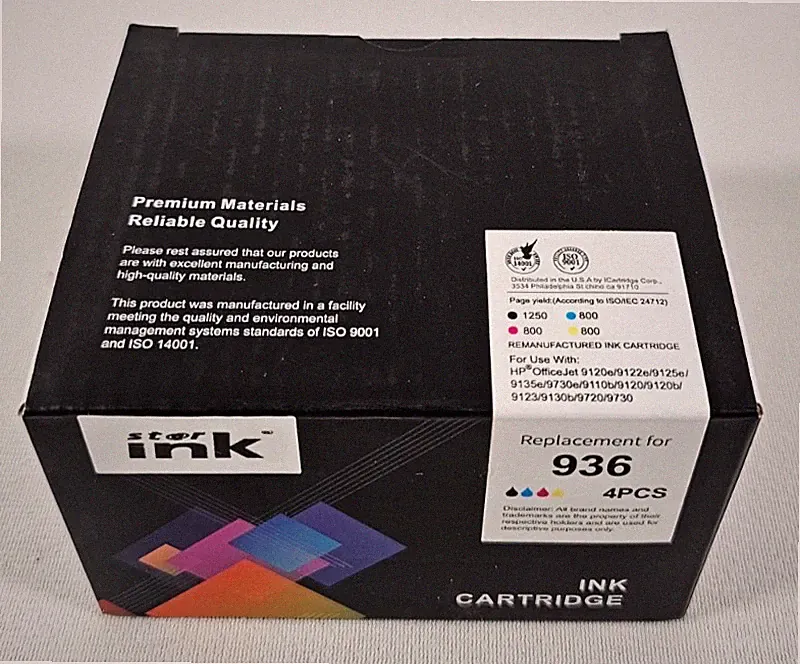 For HP 936 OfficeJet 9125e 9135e 4x Ink Cartridge Black Cyan Magenta Yellow