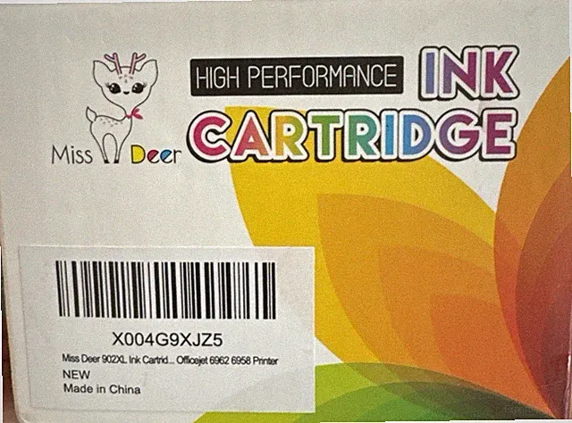 High Performance Ink Cartridge 4 Pack Expires Nov 2026