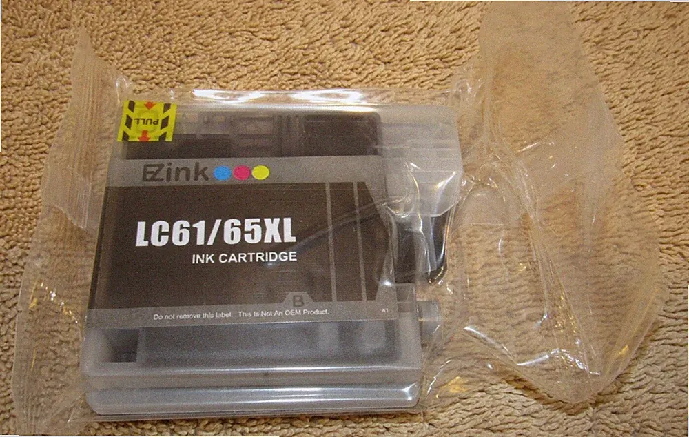 ST@R INK Black Refillable Replacement Ink Cartridge for Brother LC61 Printer