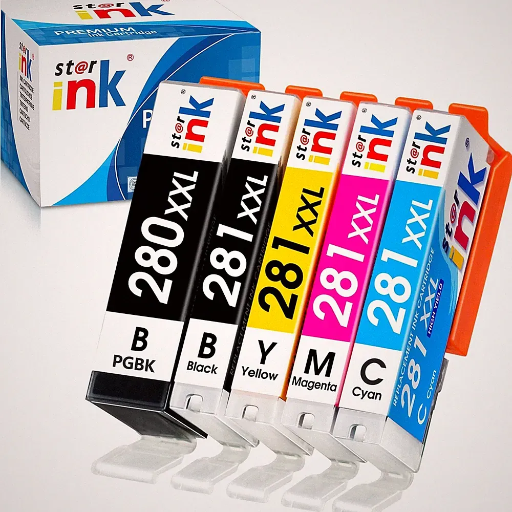 st@r ink PGI-280XXL CLI-281XXL Compatible Replacement for Canon 280 281 Ink C...
