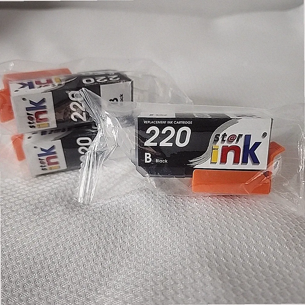 Star Ink St@r Ink for Epson 220 Standard Capacity Black Ink Cartridge Set of 3